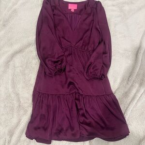 Purple satin Lilly dress